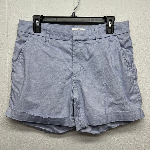 H&M Pin Striped Feminine Polished Sophisticated Academia Beach Womens Shorts 8 - Picture 1 of 7
